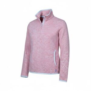 *Eddie Bauer 1/4 Snap Long Sleeve Pullover Top Women XS Peach Outdoor Activewear